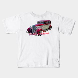 1934 Ford Model 40 Tudor Sedan Kids T-Shirt